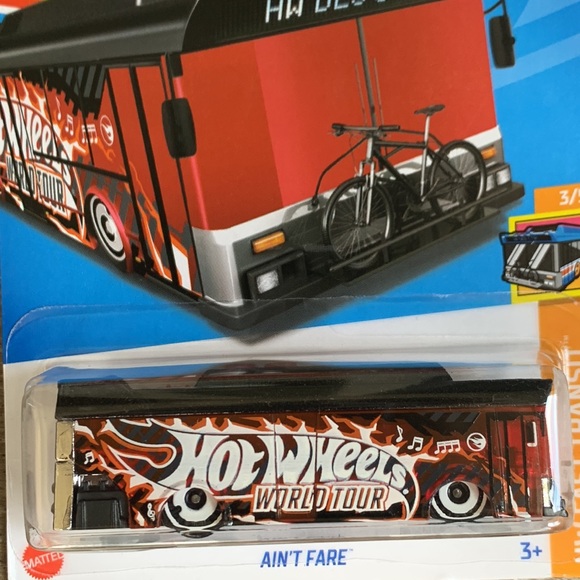 Hot Wheels Aint Fare Transit Bus Treasure Hunt 2024 HTF16 New Hotwheels Mattel - Picture 2 of 7